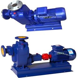 ZW,ZWL self priming non-clogging centrifugal horizontal pump for wastewater